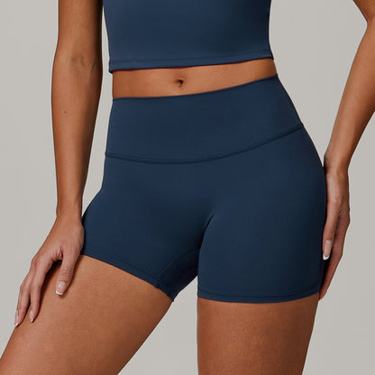 Womens High Waist Yoga Fitness Shorts