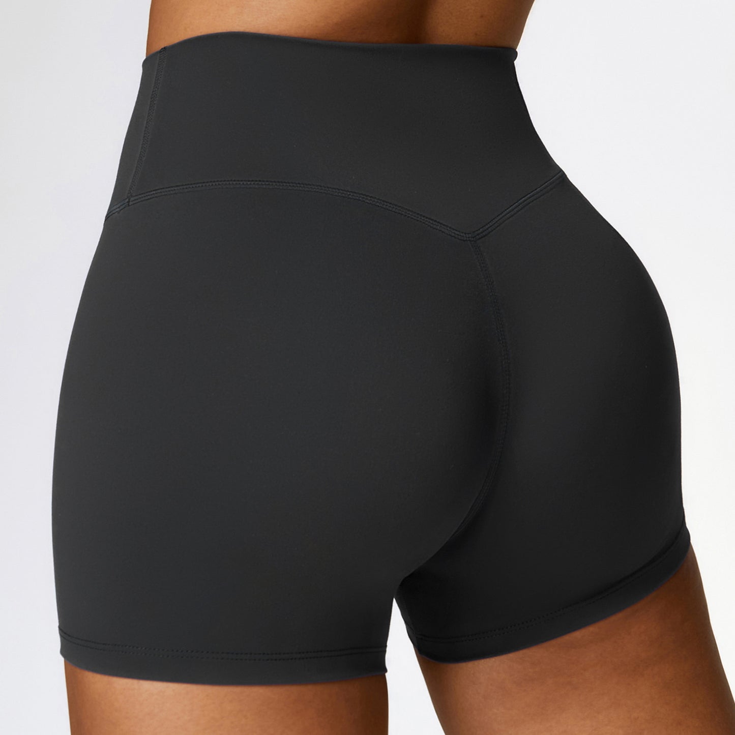 Womens High Waist Yoga Fitness Shorts