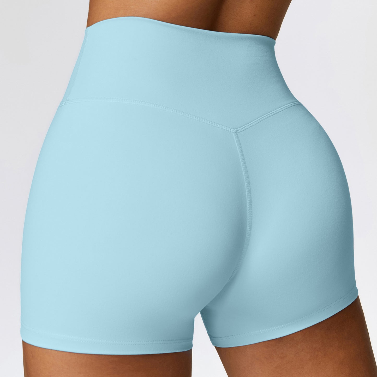 Womens High Waist Yoga Fitness Shorts