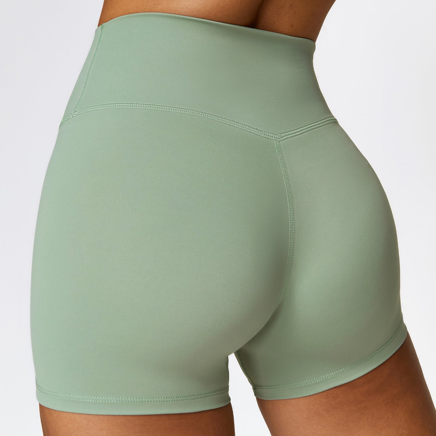 Womens High Waist Yoga Fitness Shorts