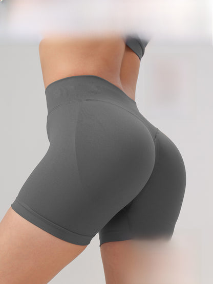 Womens High Waist Yoga Fitness Shorts