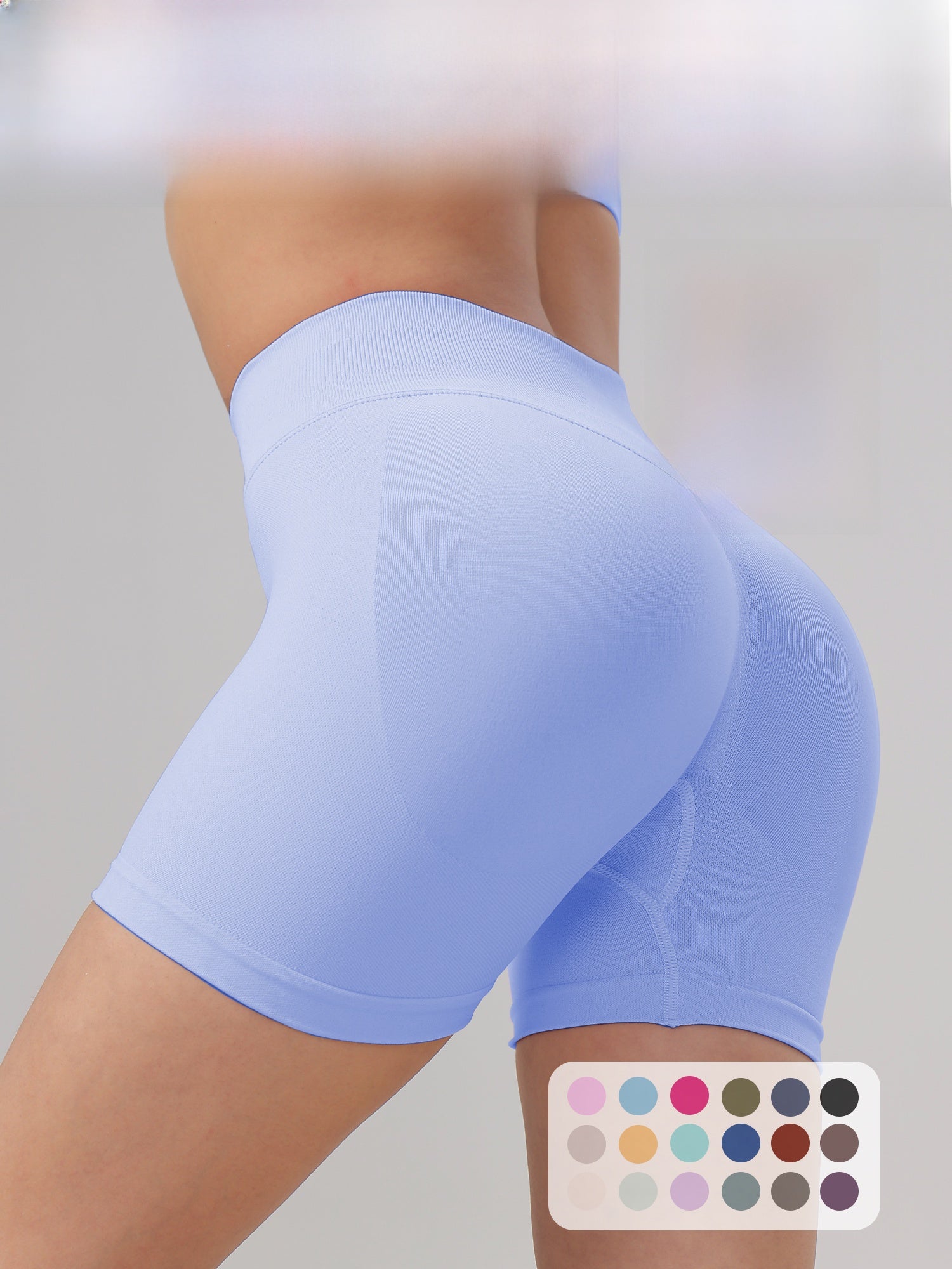 Womens High Waist Yoga Fitness Shorts