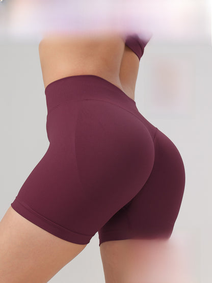 Womens High Waist Yoga Fitness Shorts