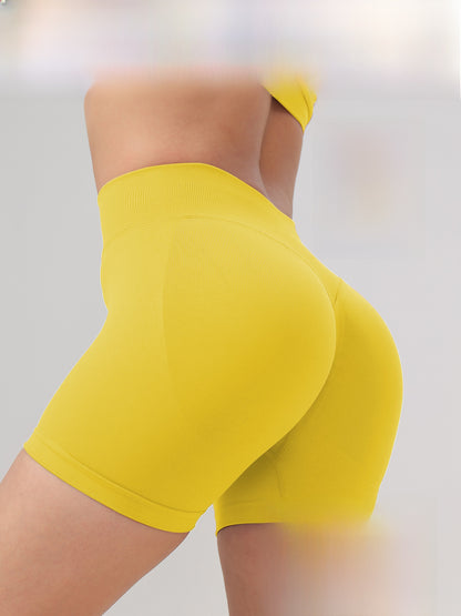 Womens High Waist Yoga Fitness Shorts