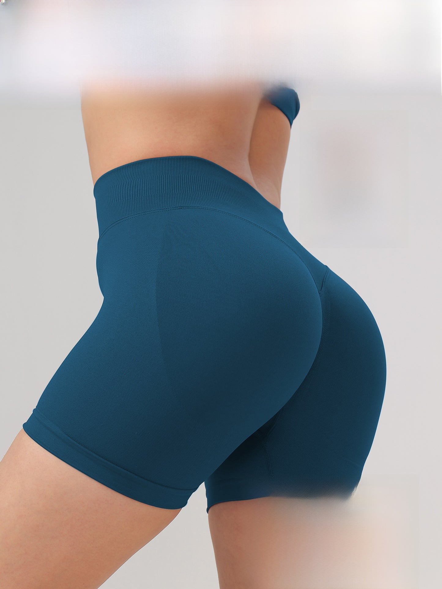 Womens High Waist Yoga Fitness Shorts