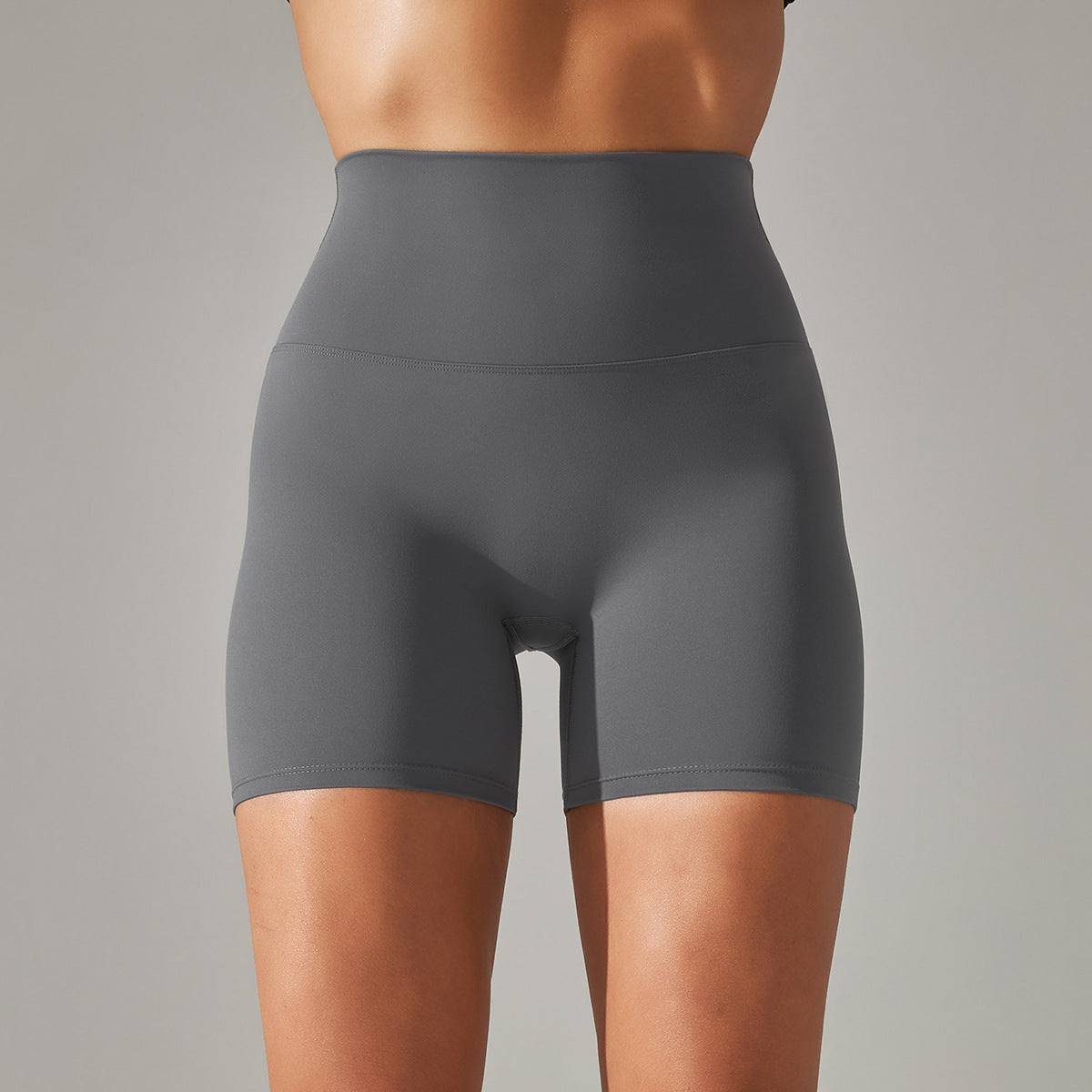 Womens High-Waist Yoga Fitness Shorts