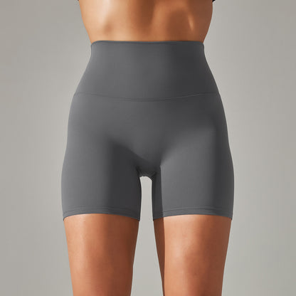 Womens High-Waist Yoga Fitness Shorts