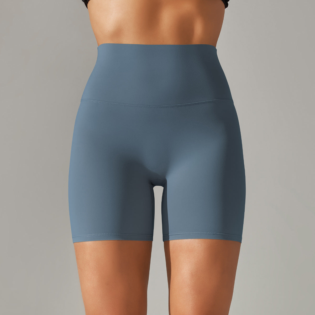Womens High-Waist Yoga Fitness Shorts