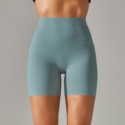 Womens High-Waist Yoga Fitness Shorts