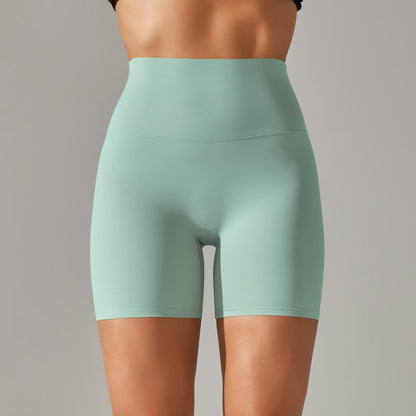 Womens High-Waist Yoga Fitness Shorts