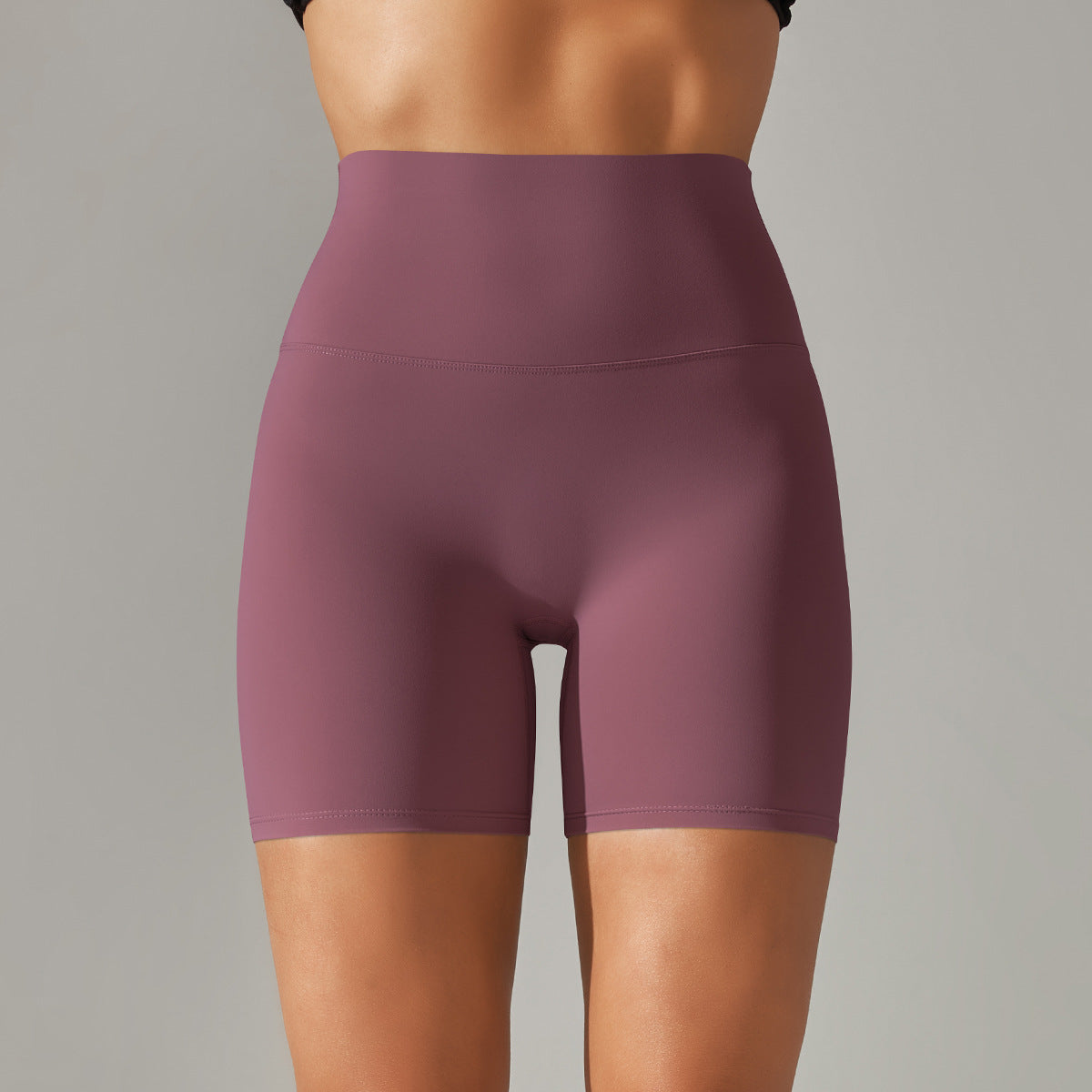 Womens High-Waist Yoga Fitness Shorts