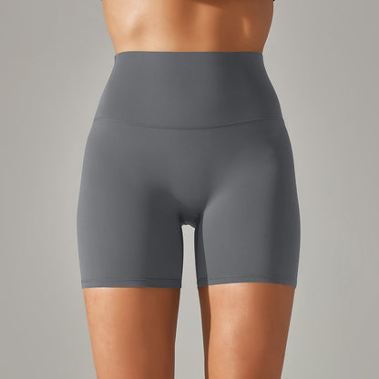 Womens High-Waist Yoga Fitness Shorts