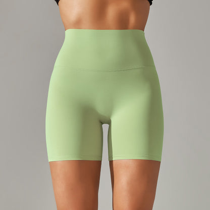 Womens High-Waist Yoga Fitness Shorts