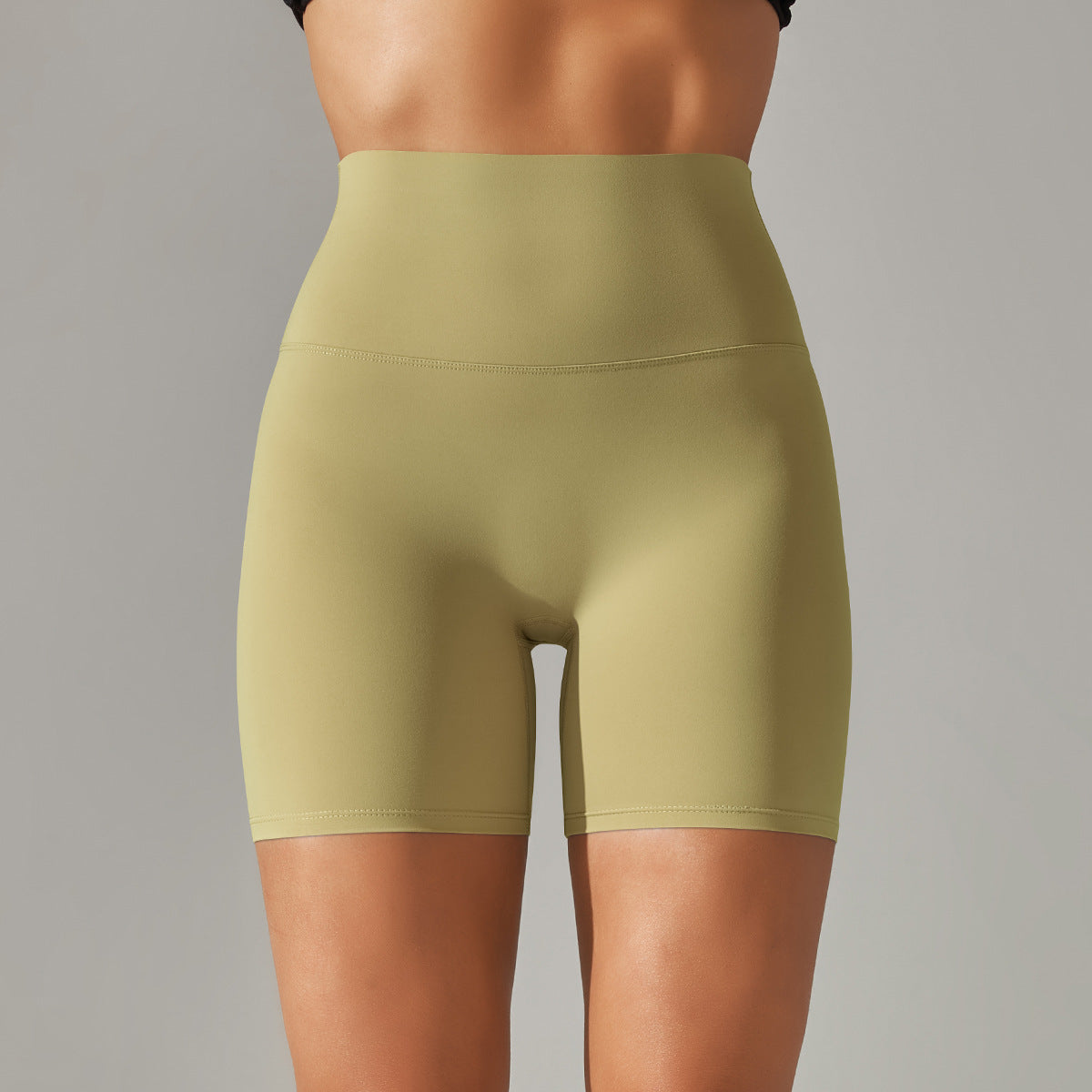 Womens High-Waist Yoga Fitness Shorts