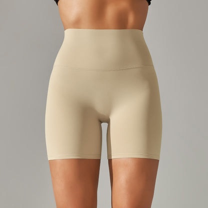 Womens High-Waist Yoga Fitness Shorts
