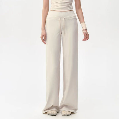 Womens High Waist Yoga Pants Wide Leg Athletic Trousers