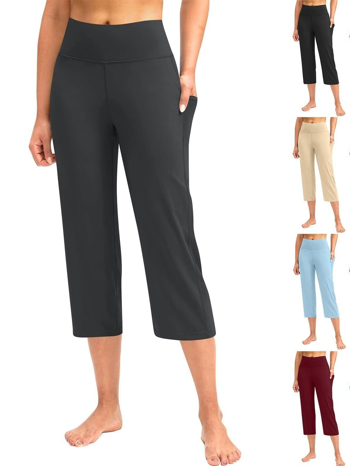 Womens High Waist Yoga Pants with Pockets