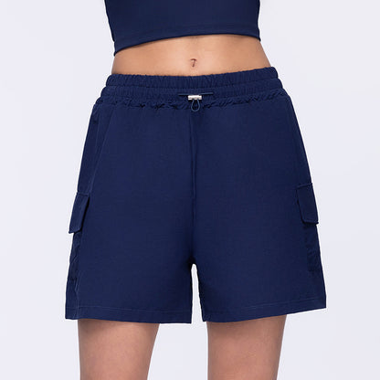Womens High Waist Yoga Running Shorts