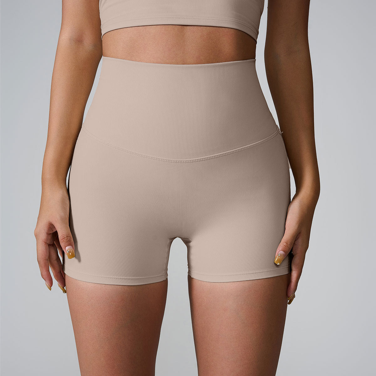 Womens High Waist Yoga Shorts