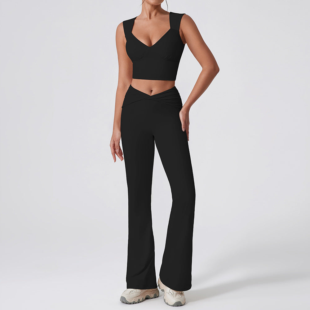 Womens High Waist Yoga Sports Set