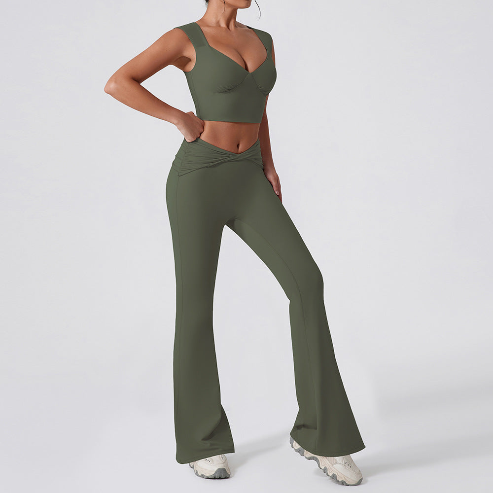 Womens High Waist Yoga Sports Set
