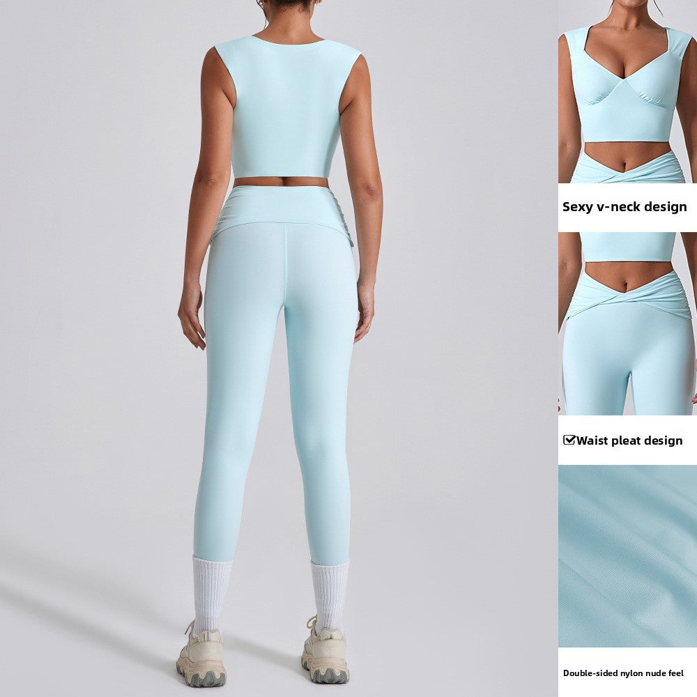 Womens High Waist Yoga Sports Set