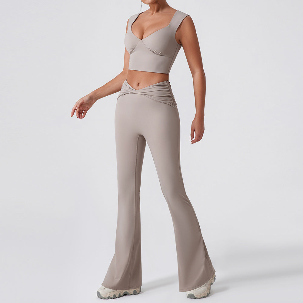 Womens High Waist Yoga Sports Set