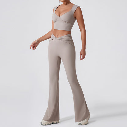 Womens High Waist Yoga Sports Set