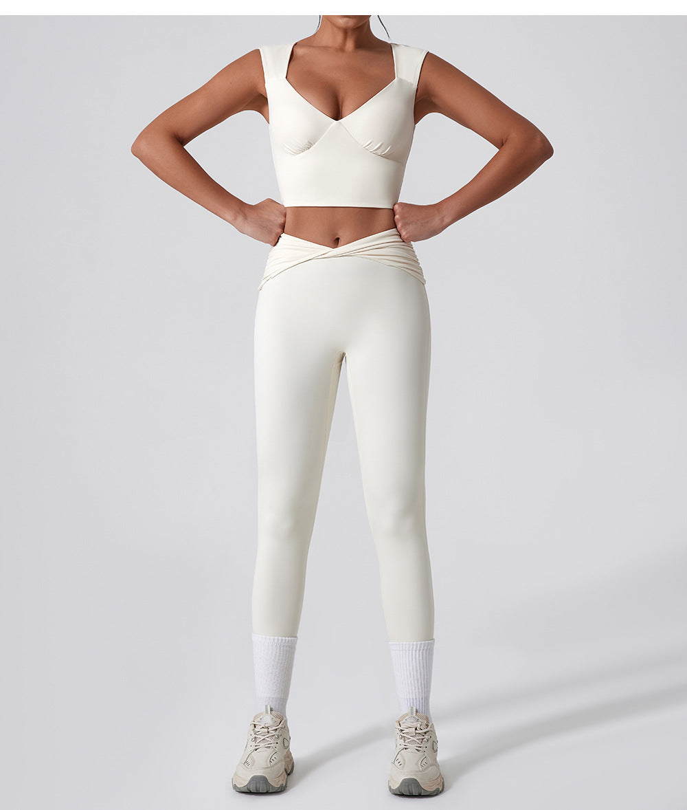 Womens High Waist Yoga Sports Set