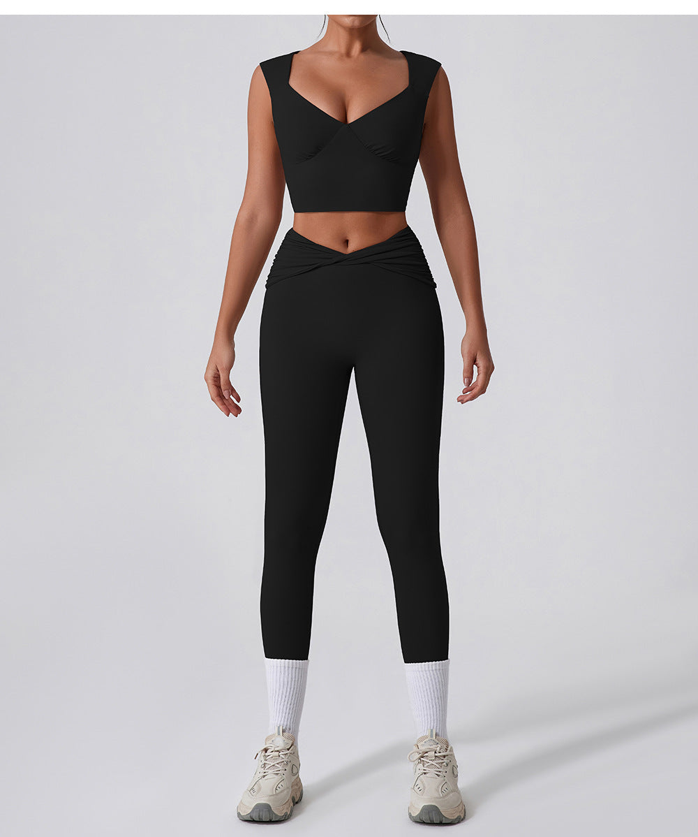 Womens High Waist Yoga Sports Set
