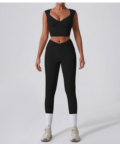 Womens High Waist Yoga Sports Set