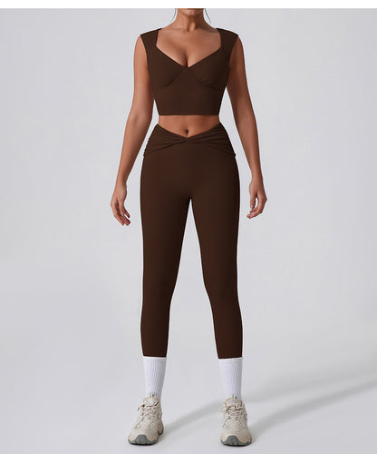 Womens High Waist Yoga Sports Set