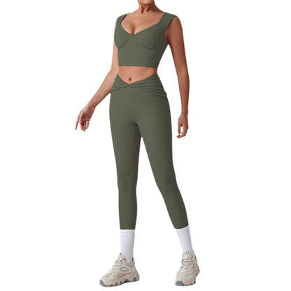 Womens High Waist Yoga Sports Set