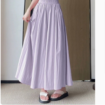 Womens High Waisted A Line Skirt Pants