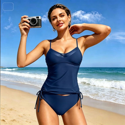 Womens High-Waisted Bikini Swimsuit
