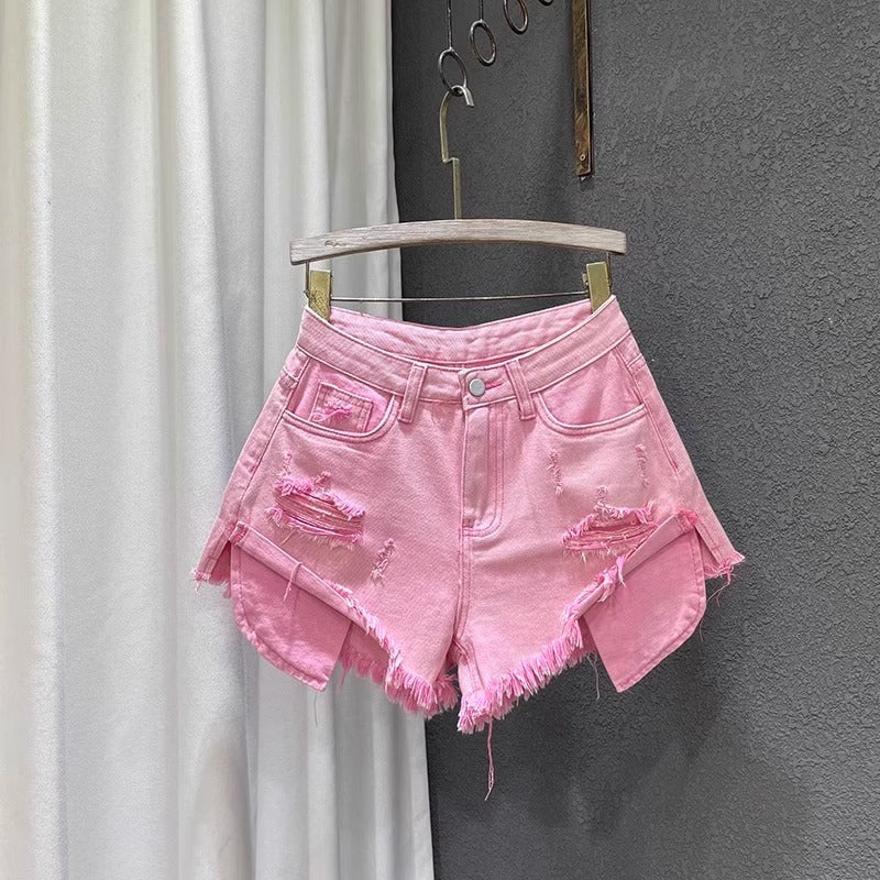 Womens High Waisted Denim Shorts