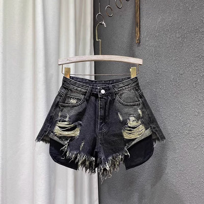 Womens High Waisted Denim Shorts
