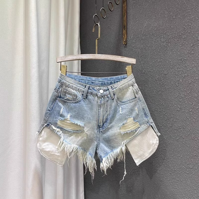 Womens High Waisted Denim Shorts
