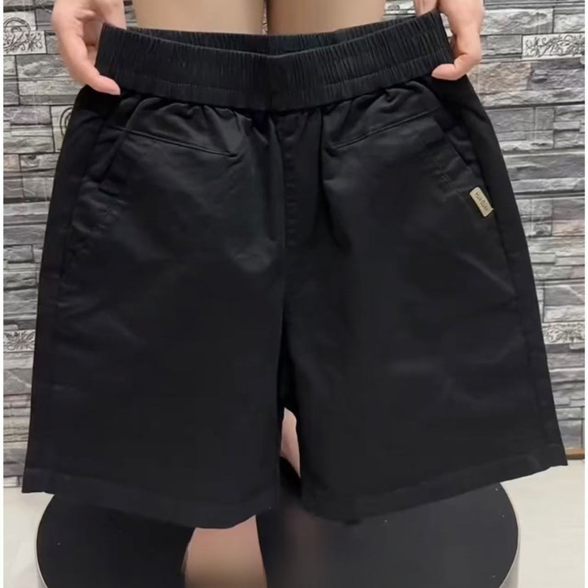 Womens High Waisted Loose Wide Leg Casual Shorts