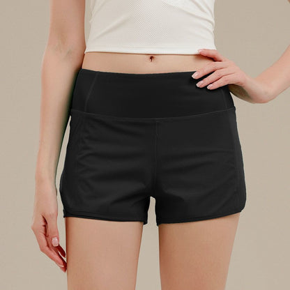 Womens High Waisted Running Fitness Shorts
