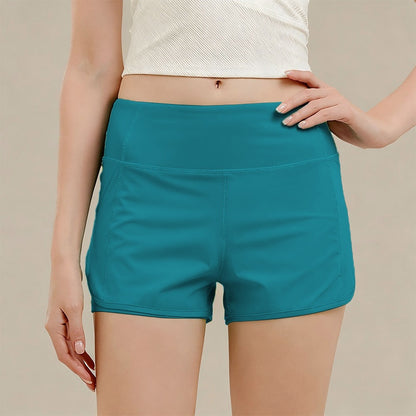 Womens High Waisted Running Fitness Shorts