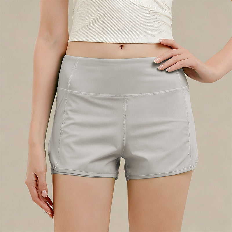 Womens High Waisted Running Fitness Shorts