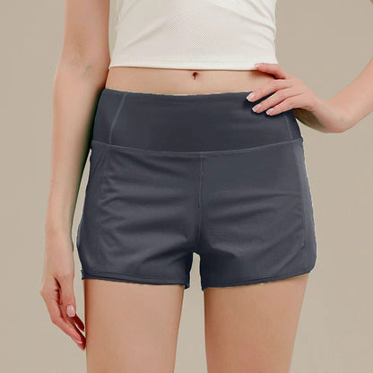 Womens High Waisted Running Fitness Shorts