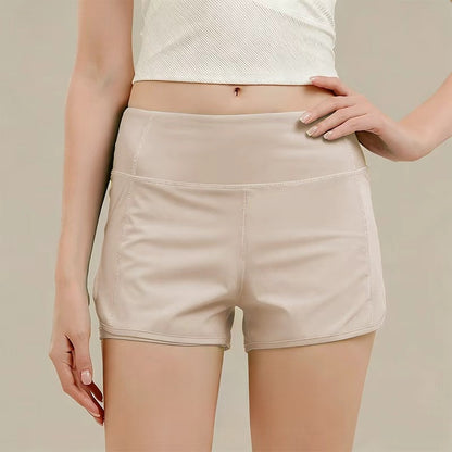 Womens High Waisted Running Fitness Shorts