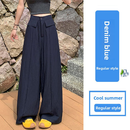 Womens High Waisted Wide Leg Casual Pants