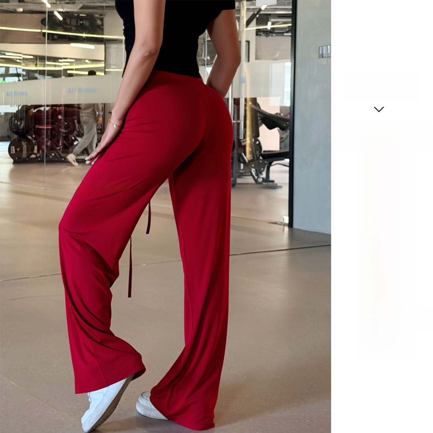 Womens High Waisted Wide Leg Yoga Pants Modal Fitness Pants