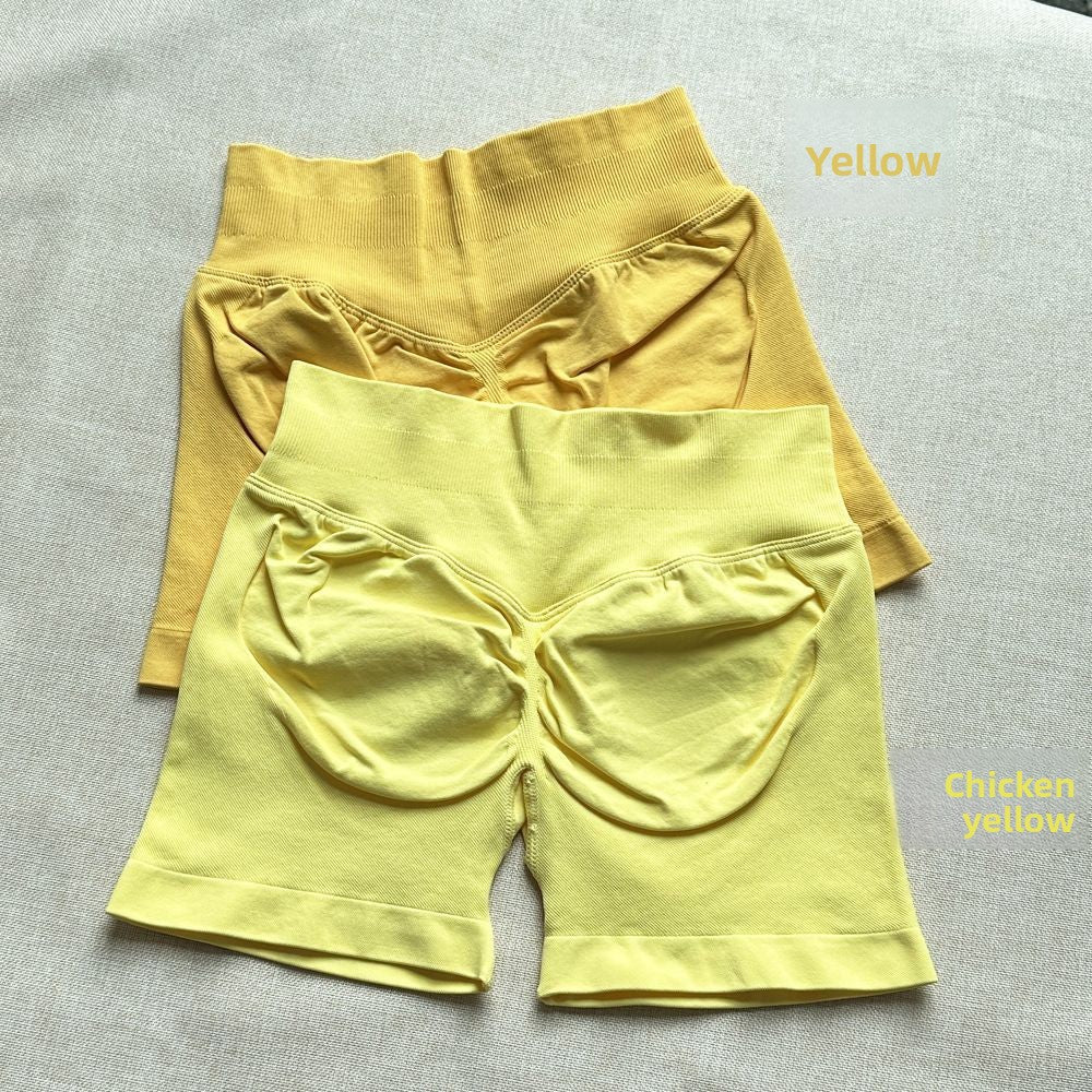 Womens High Waisted Yoga Fitness Shorts