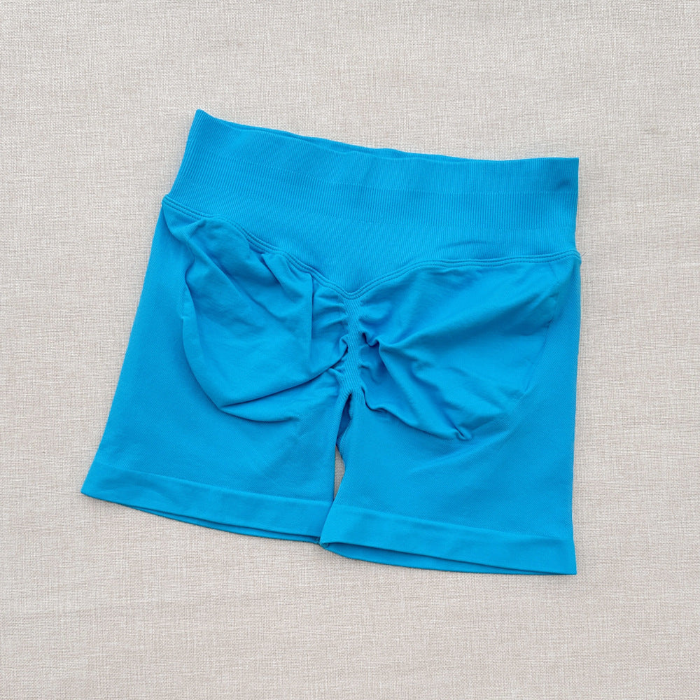 Womens High Waisted Yoga Fitness Shorts