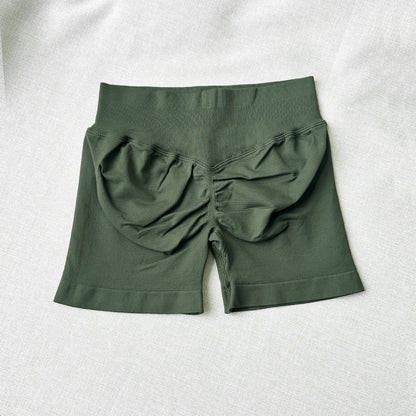 Womens High Waisted Yoga Fitness Shorts