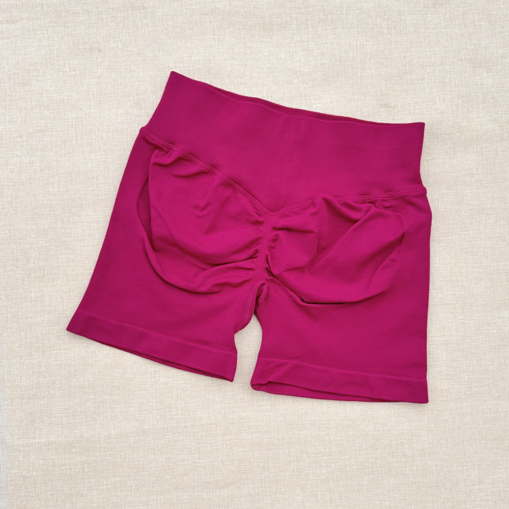 Womens High Waisted Yoga Fitness Shorts